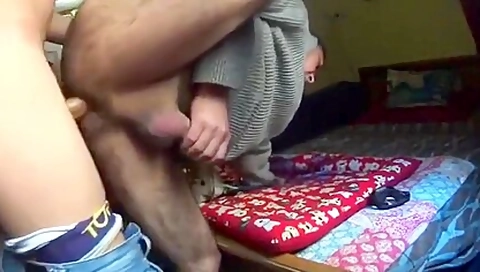 Hairy Guy Takes A Nice Load